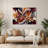 Music Musical Instruments Red Metal Wall Art-2101059014