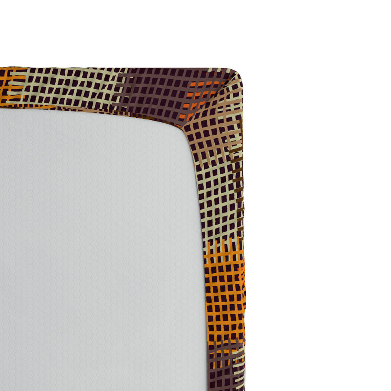 Microfiber Geometric Fitted Sheet, Full Fitted Sheet