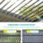 Modern Aluminum Pergola with Adjustable Louvers, LED Lights, and Solar Charging-111362460