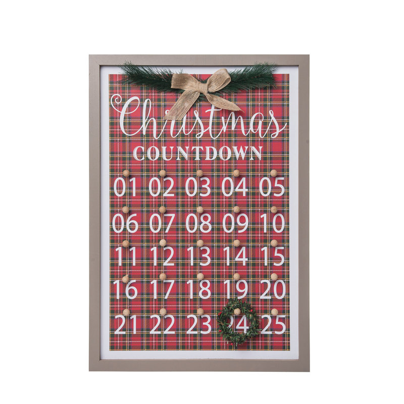 Christmas Text & Numbers Advent Calendar