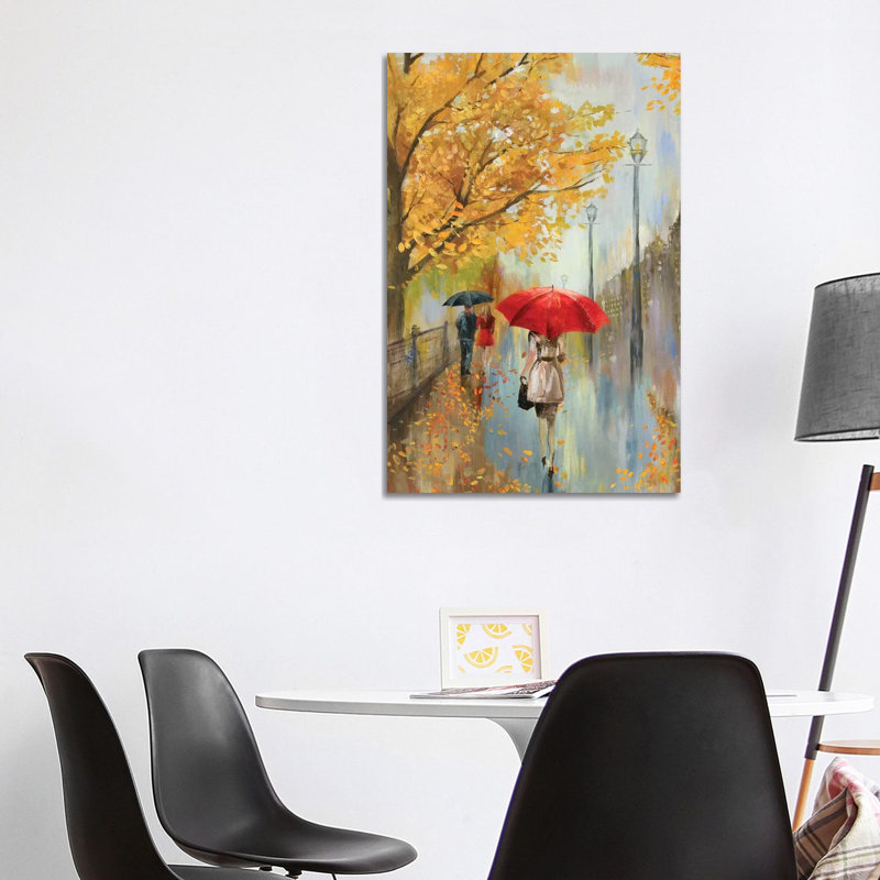 Across the Avenue 1 Piece Painting on Canvas, 101.6 cm H x 66.04 cm W x 1.91 cm D, Wrapped Canvas