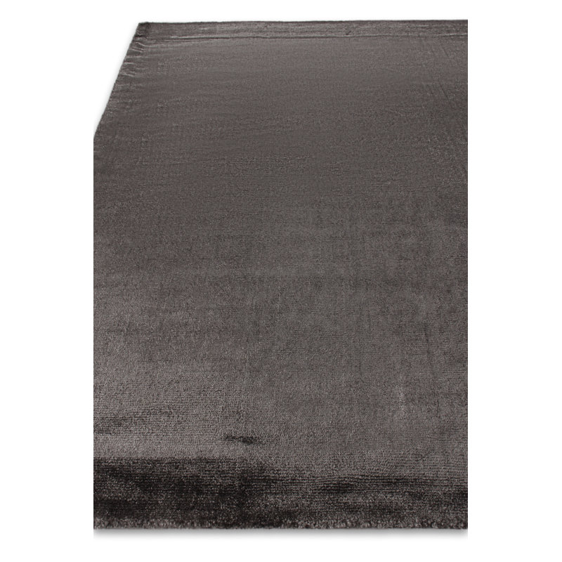 Calla Hand-Loomed Synthetic Dark Brown Area Rug, Rectangle 6' x 9'