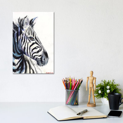 Zebra by George Dyachenko - Wrapped Canvas Print