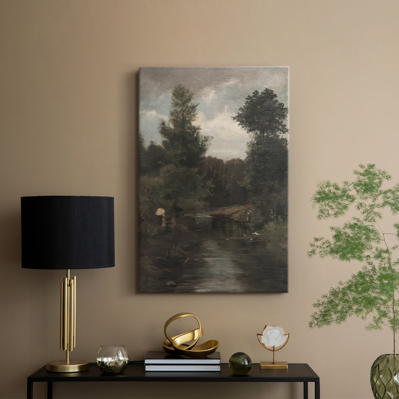 Paysage rétro CXCVII - galerie Cavas, H 60 po x l 40 po