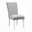 Ensemble de 2 chaises capitonnées à dossier