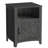 Bauman Farmhouse Nightstand, Bedside Table with a Cabinet and Open Compartment-73822925