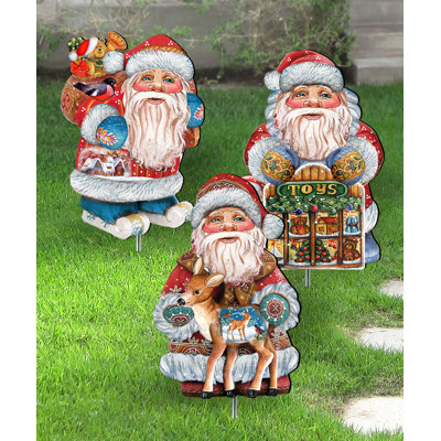 Staatsburg Wood Animals Garden Stake