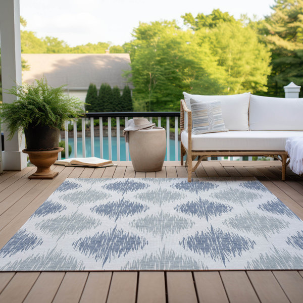 Langley Street Malchow Washable Geometric Indoor / Outdoor Rug | Wayfair