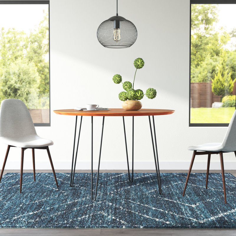 Romriell Round Metal Base Dining Table