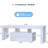 Led Tv Console For 55-inch Tvs, White, With Down Flip Door, Glass Shelf And Large Storage, Modern Bedroom & Living Room White Stand Room, Fits Storage Space, Shelf, High Glossy Front-956350416