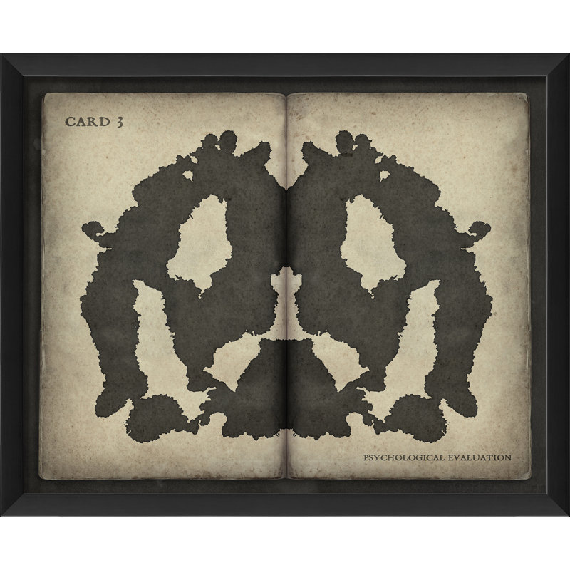 « ink tache card 3 », impression encadrée, H 15,63 po x l 19,13 po