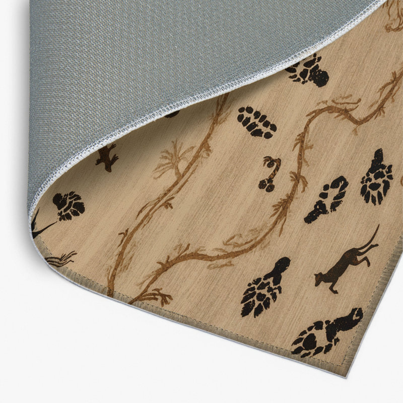 Tapis beige d'intérieur et d'extérieur Nature, Rectangulaire 2 pi x 3 pi