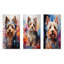 Doge Yorkie Reverie - ensemble de 3 reproductions d'art mural en métal-2106121182