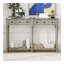 Table d'entrée avec 4 tiroirs, console rétro avec tablette ouverte pour les entrées, les salons et les couloirs (gris délavé)-1530890715