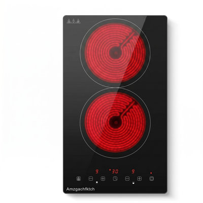 Electric Cooktop 12 inches 2-Burner Built-In