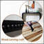 Élégante console en bois noir avec motif de cascade incurvée et perles en bois fabriquées à la main pour des entrées et des couloirs élégants-458246244