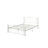 Full Size Bed Frame In White Metal, Unique Flower System, Fits 8 - Inch Mattress, No Box Spring Required Metal Frame, Noise , Easy To Put Together-979992883
