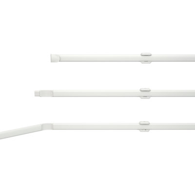 Aule White 1206.5cm Flexi Net Rod
