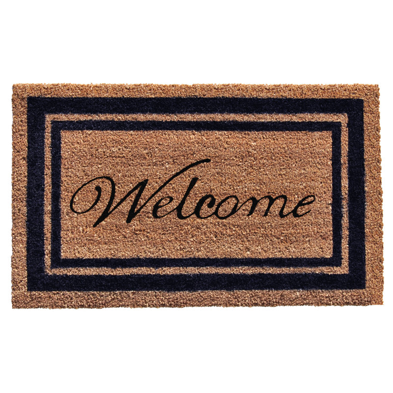 Stender Non-Slip Outdoor Doormat, Rectangle 1'6" x 2'6", Dark Blue