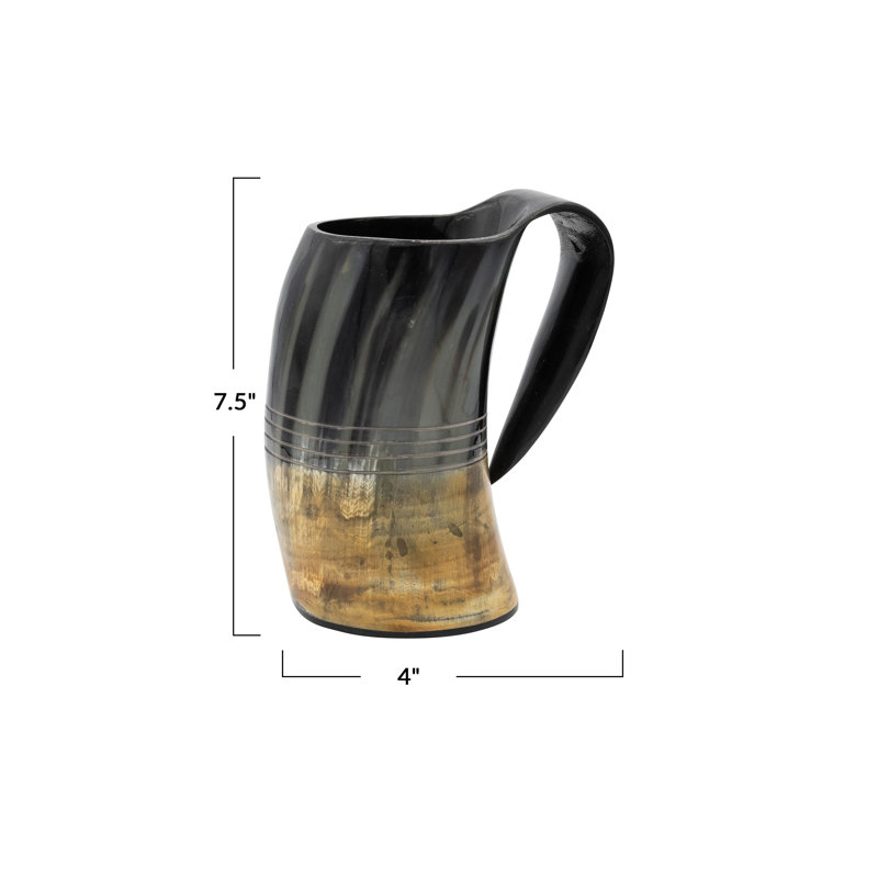 45-Ounce Natural Horn Pitcher, Natural