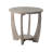 Arch Farmhouse End Table with Storage Shelf, French Country Accent Side Table-845021843