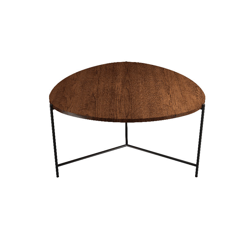 Coffee Table, 13.78" H x 23.62" L x 23.62" W, Imbuia