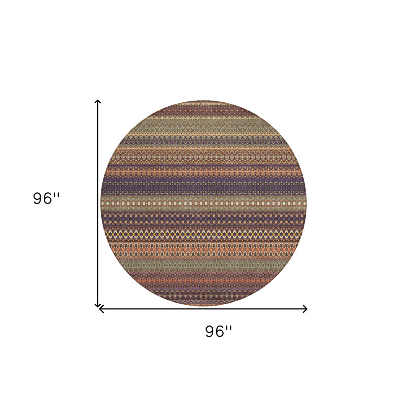 Tapis d'intérieur rond 8 po