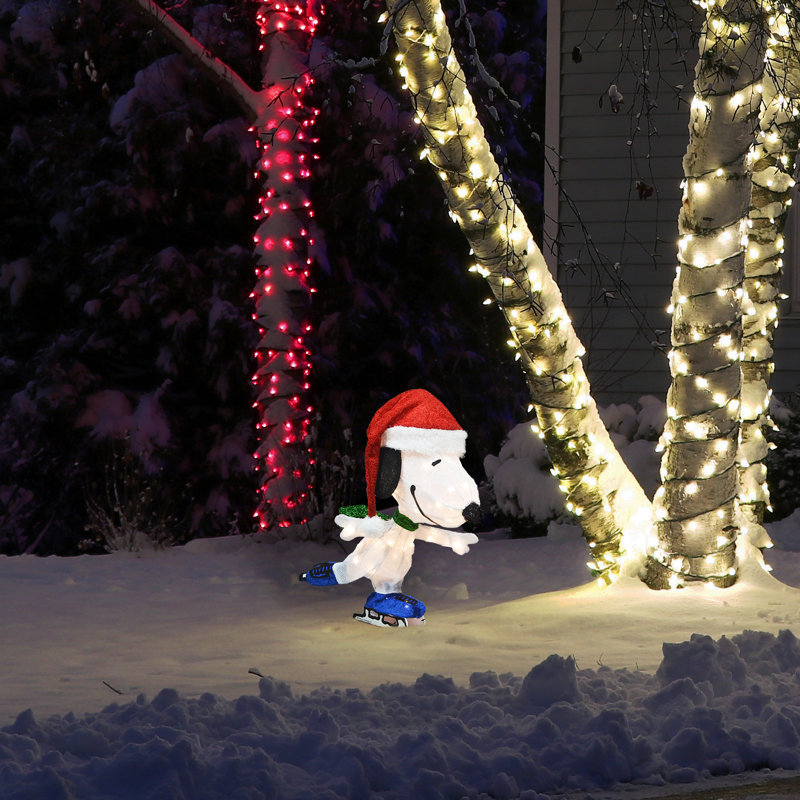 Présentoir lumineux Floresita Skating Snoopy