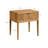 Carrera Fluted Wooden Nightstand with 1 Drawer-457387553