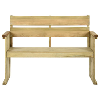 Bowmin Solid Wood Pine Outdoor Bench