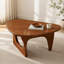 Table basse ovale de style Noguchi, table basse en bois de style Mid-Century moderne de 34 po, table d'appoint triangulaire stable pour salon