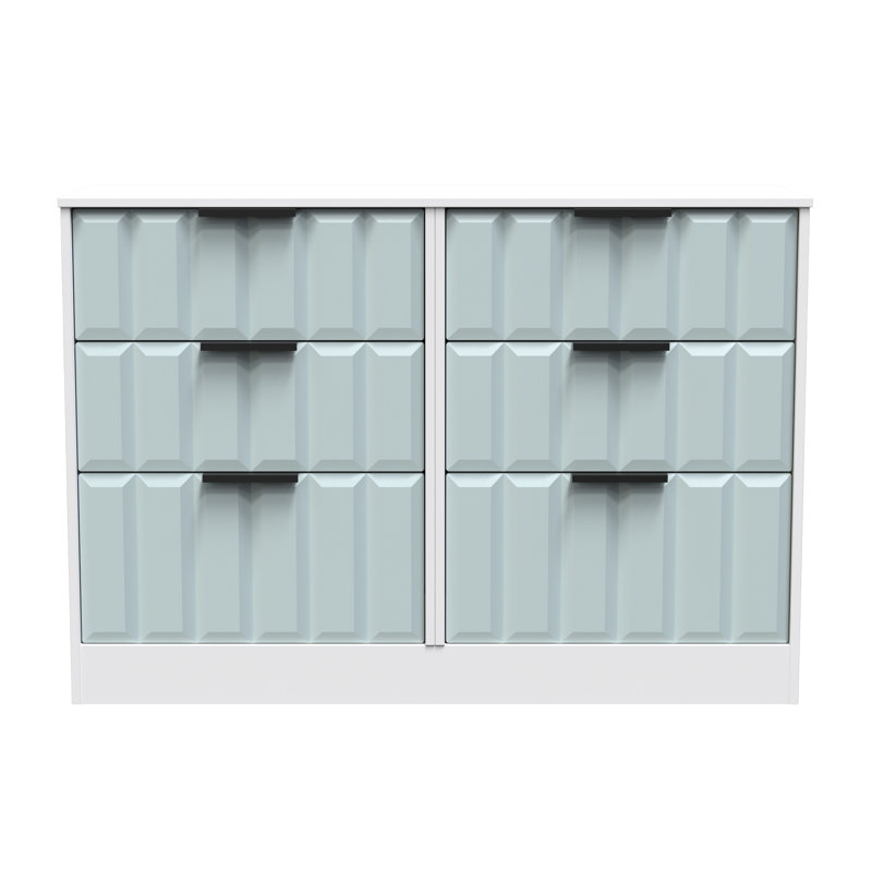 Besian 6 Drawer Wide Chest (Ready Assembled), Duck/White