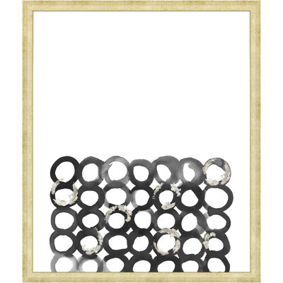 Phases In Step 2 Black/Gold Painting by Studio NYC Design