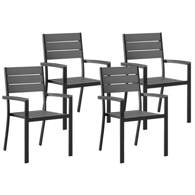 Zaina Stacking Patio Dining Armchair with Cushion