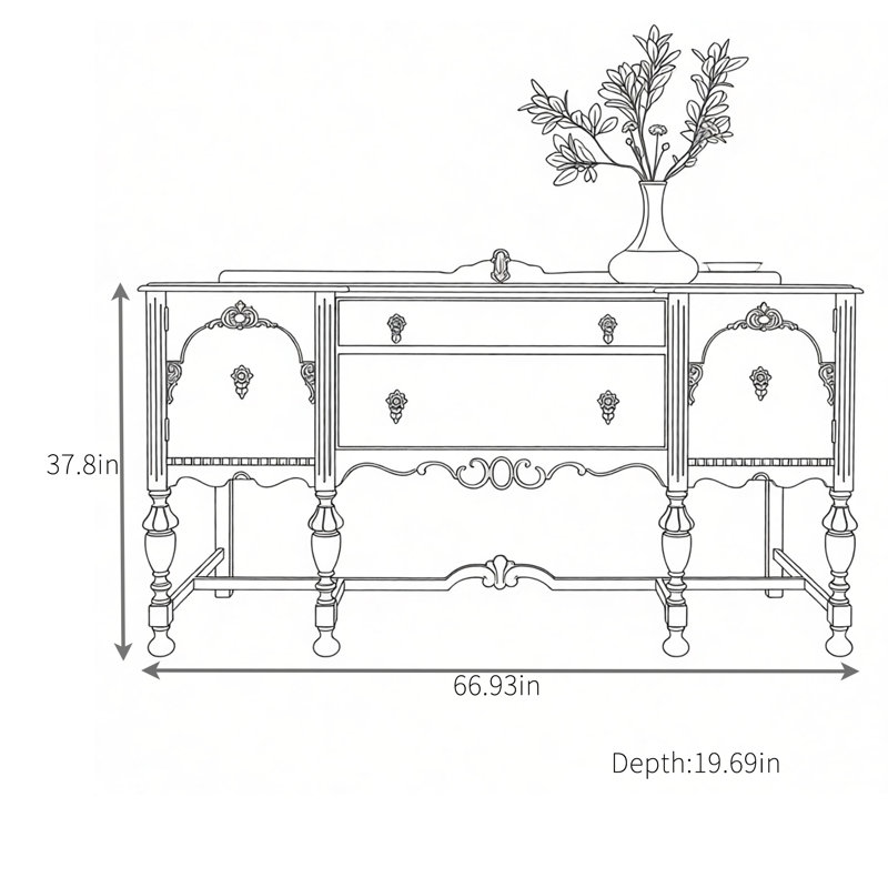 Retro Restaurant Sideboard