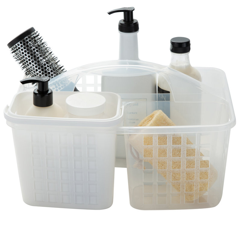 Marcus Freestanding Portable Shower Caddy, White