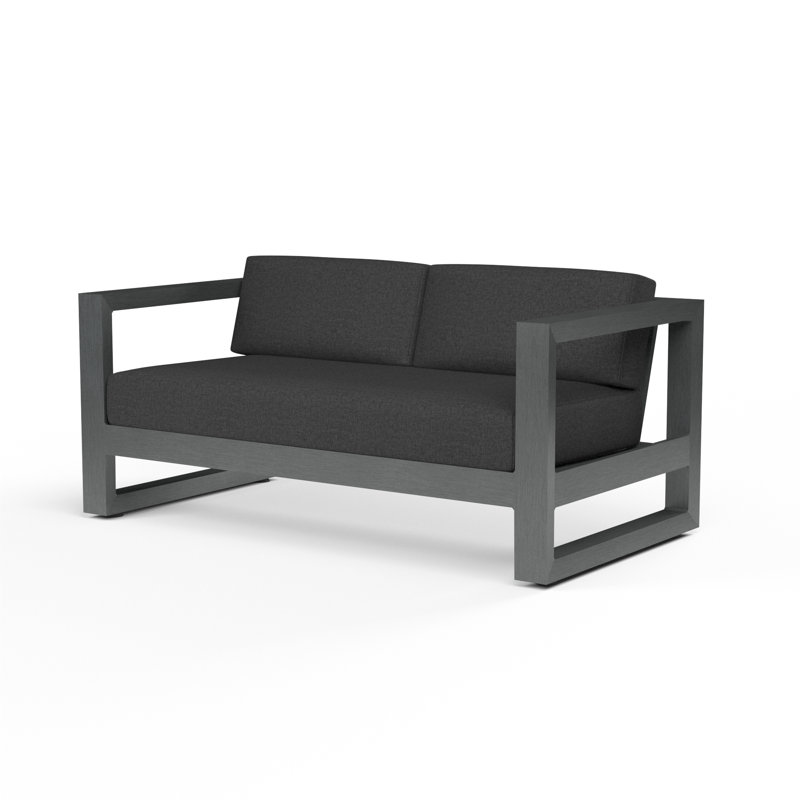 Redondo Outdoor 2 - Seat Loveseat, Spectrum Carbon Sunbrella® Plainweave
