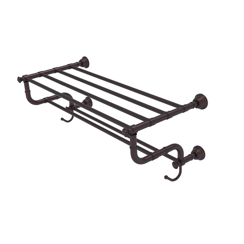 Porte-serviettes mural Freyja, Bronze antique, P 12,5 po x l 38 po x H 10,6 po