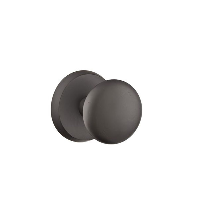 Privacy Winchester Knob with # 2 Rose, Flat Black