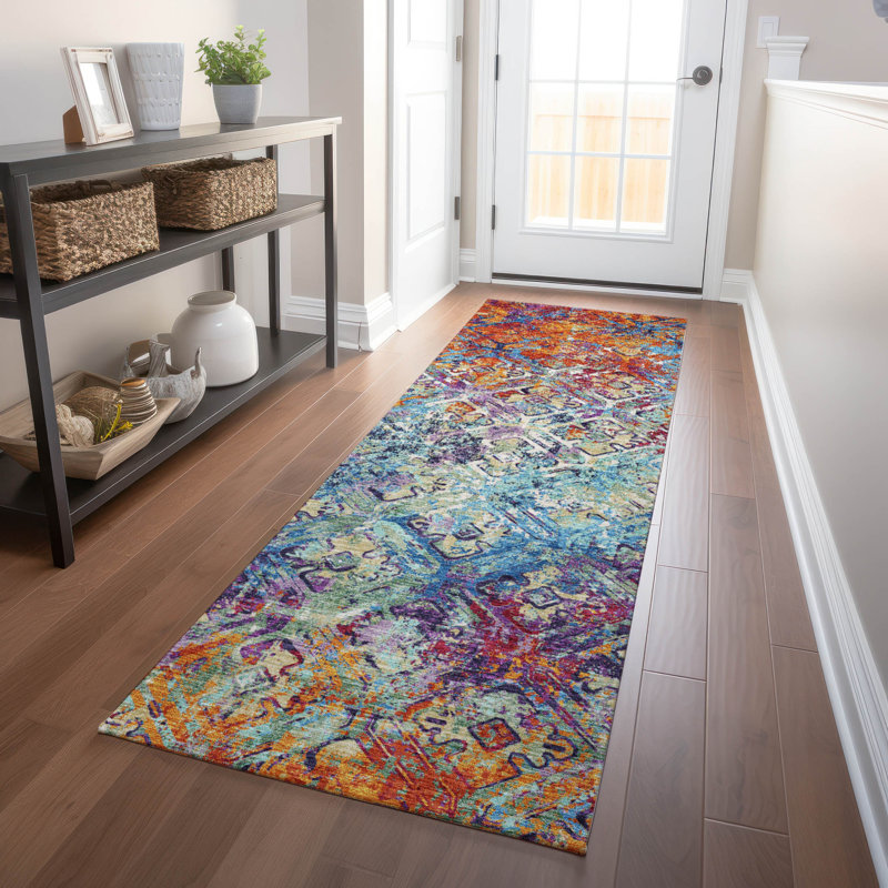 Premium Machine Washable Prisco Copper Rug, Runner 2'3" x 7'6"