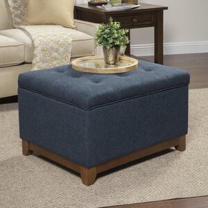 Nunnally 30" Wide Tufted Rectangle Storage Ottoman