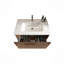 Meuble-lavabo rayé avec lavabo en céramique blanc, meuble-lavabo mural flottant pour salle de bain moderne, pré-assemblé-115688426-115688428