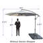 Parasol de patio décalé
