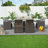 6 - Person Wicker Patio Dining Set with Rectangular Table , Cushions Included