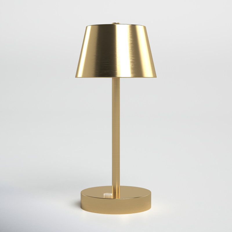 Staci Metal USB Table Lamp, Brass