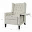 Fauteuil inclinable manuel à oreilles réglable. avec table d'appoint pliable, ports de chargement USB-871578638