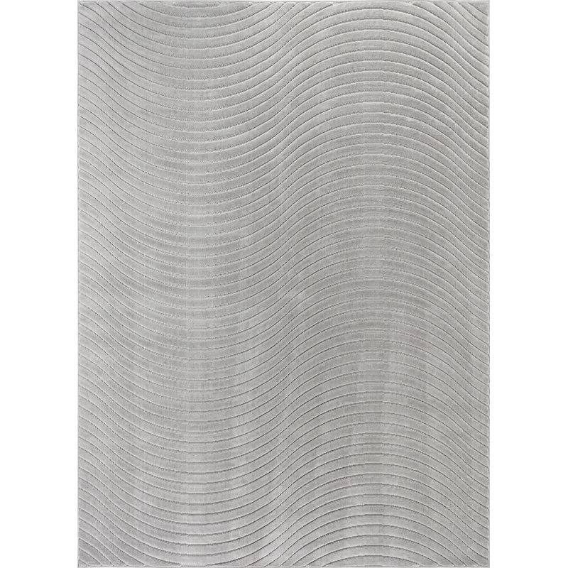 Michoel In- & Outdoor Scandi Modern Boho Grey Area Rug, Rectangle 120 x 170cm