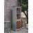 23.62" Gray Rectangular Solid Wood Wine Racks