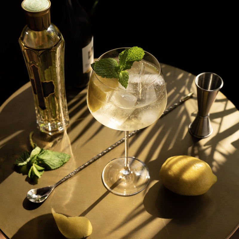 Raye Angled Crystal Amaro Spritz Glasses