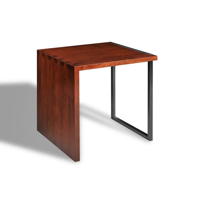 Lake Shore Solid Wood End Table, Rich Tobacco